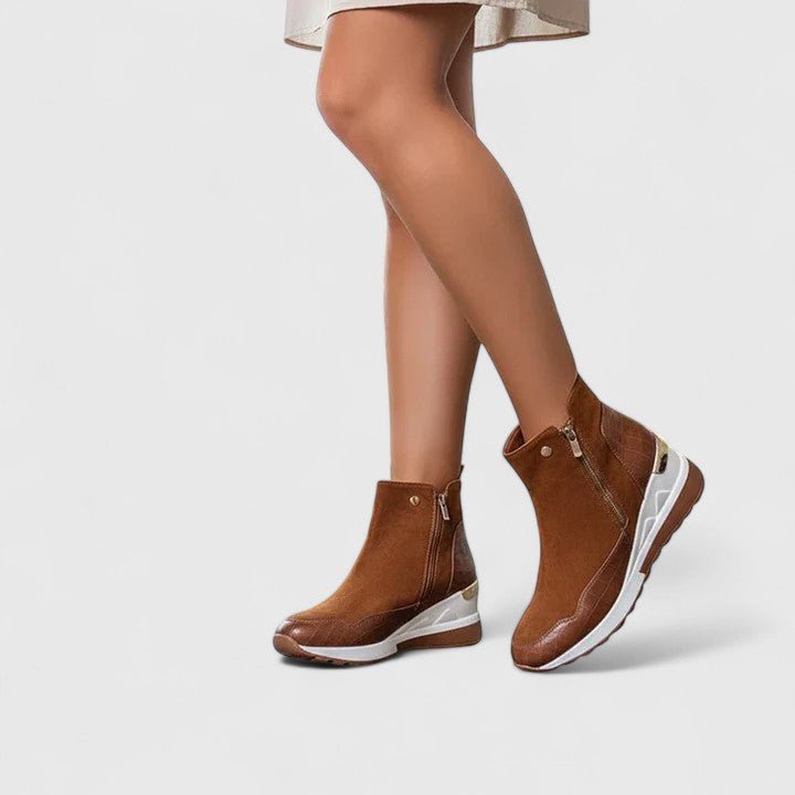 Emma | Comfortable And Stylish Orthopedic Wedge Ankle Boots