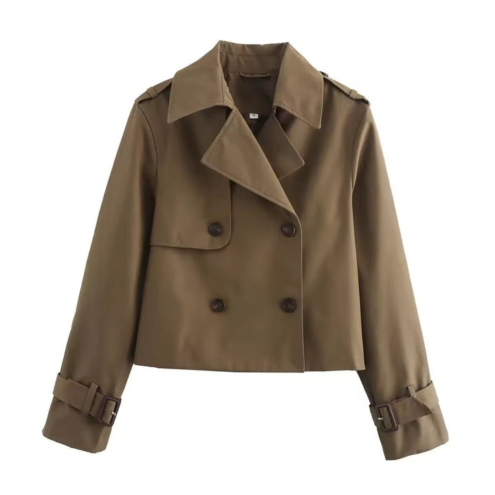 Sophie | Trench-coat croisé court, moderne