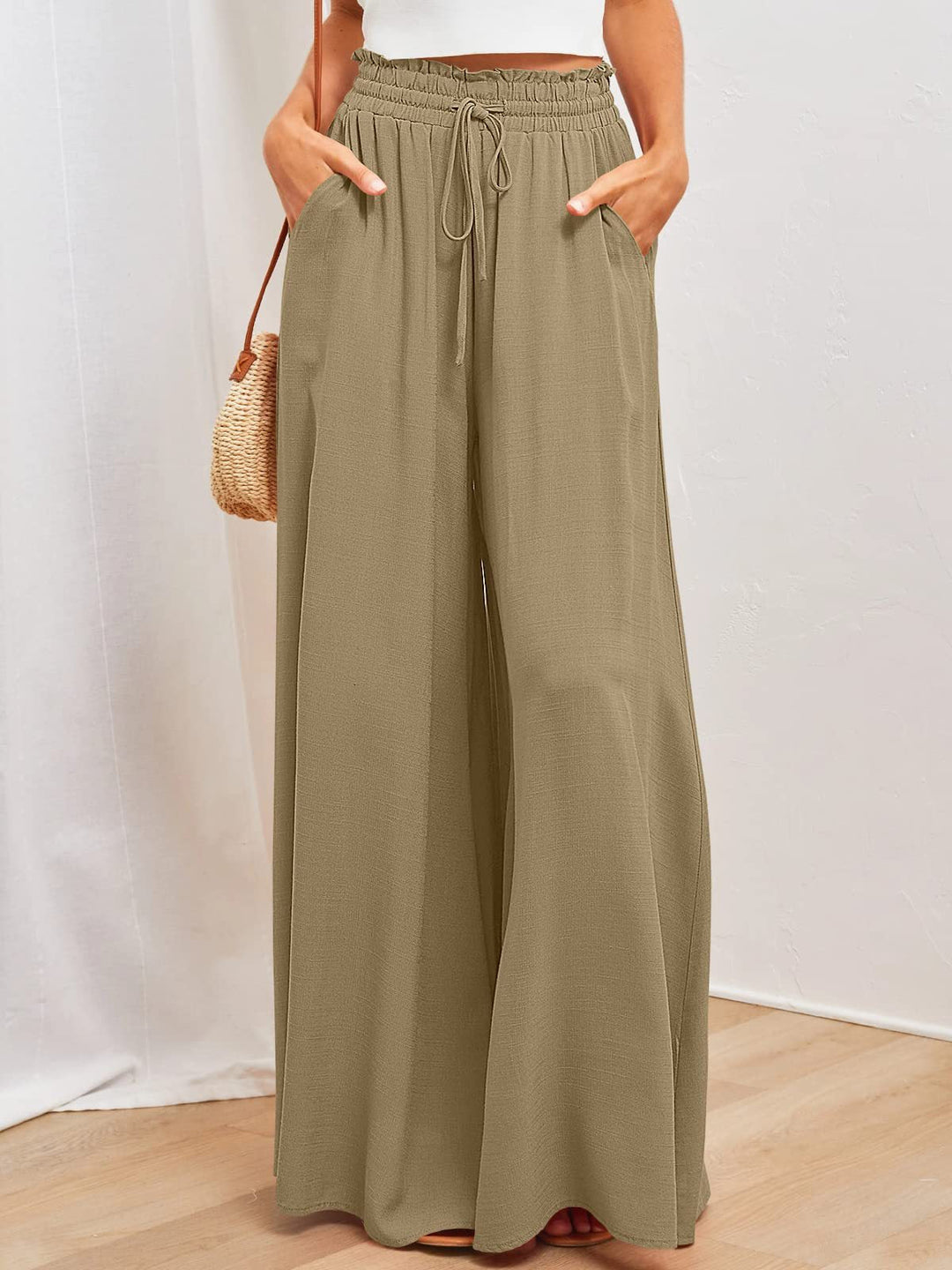 Stella | Pantalon palazzo léger et confortable à jambes larges
