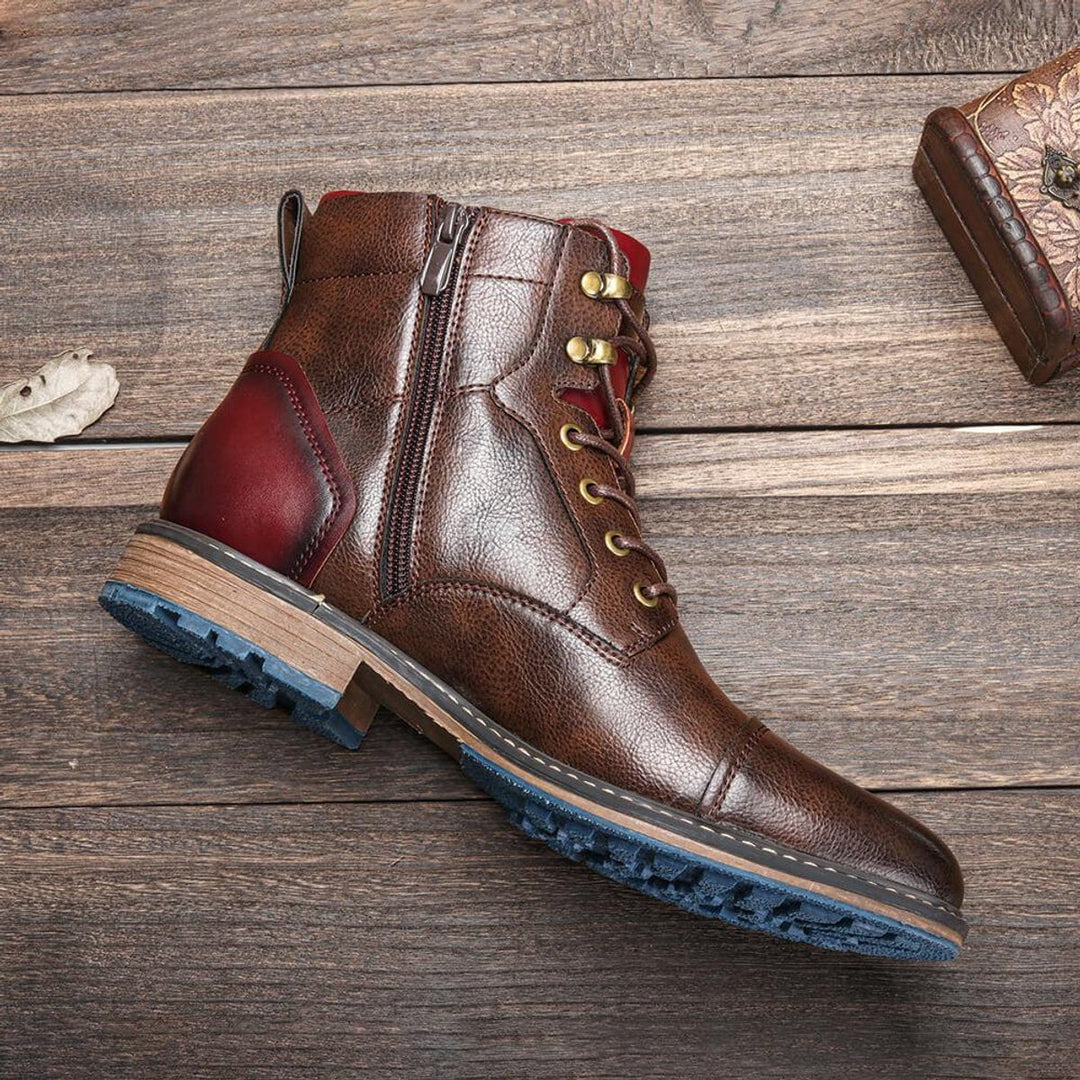Felix | Elegante und bequeme orthopädische Oxford-Lederstiefel für Herren