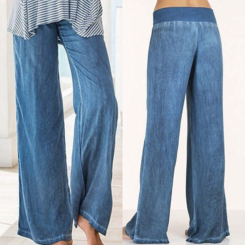 Maya | Pantalon décontracté, douillet et confortable à jambes larges