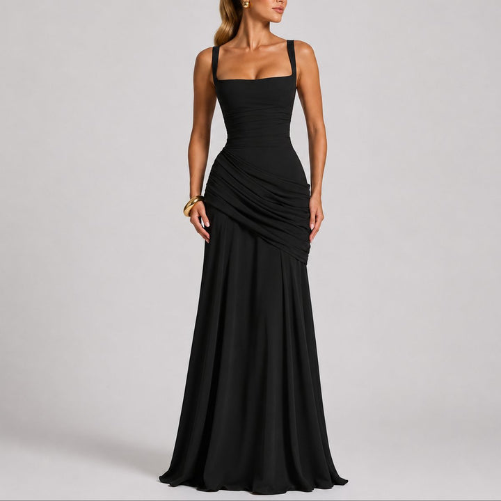 Elise | Sophisticated And Flattering Fall Wedding Maxi Dress