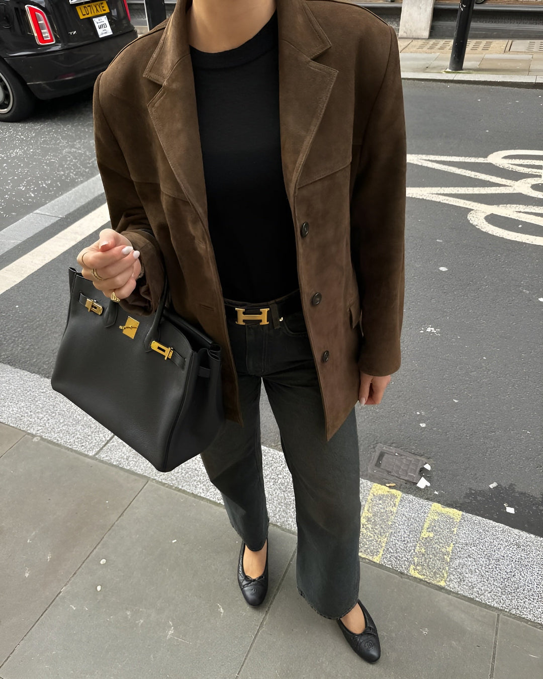 Jessika | Blazer in camoscio lussuoso e raffinato
