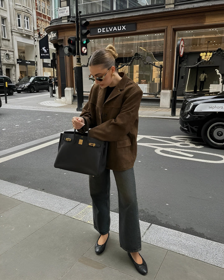 Jessika | Blazer in camoscio lussuoso e raffinato