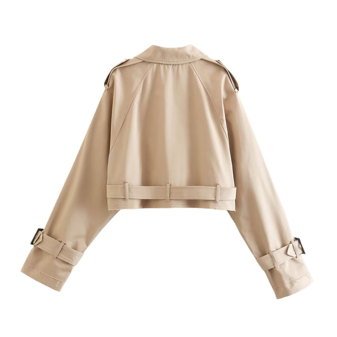 Sophia | Trench-coat court ajusté, élégant et polyvalent