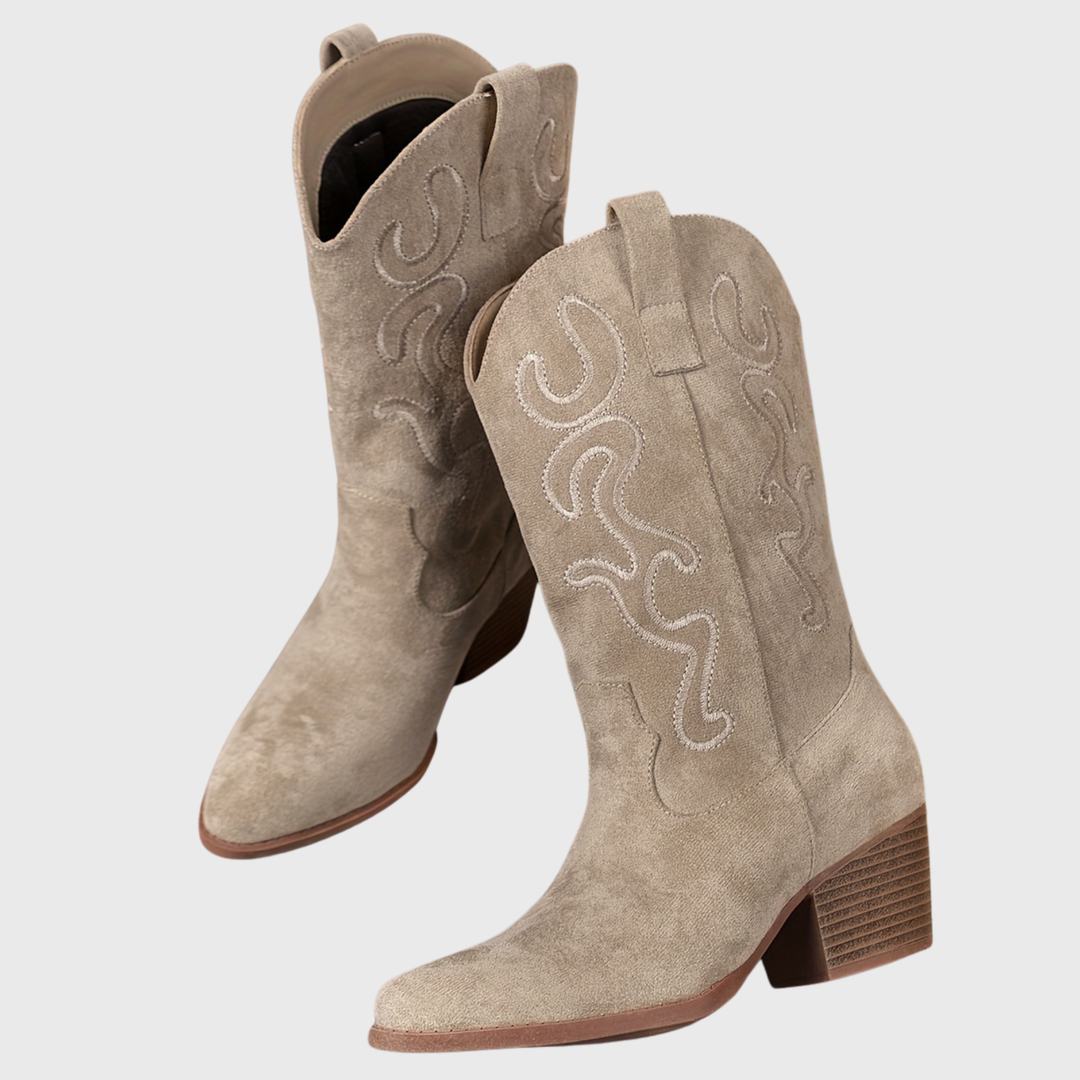 Aurelia | Comfortable And Stylish Wide Calf Cowboy Boots