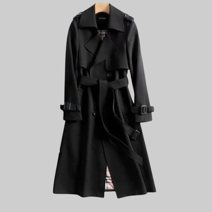Isabella | Trench-coat long croisé, élégant et sophistiqué