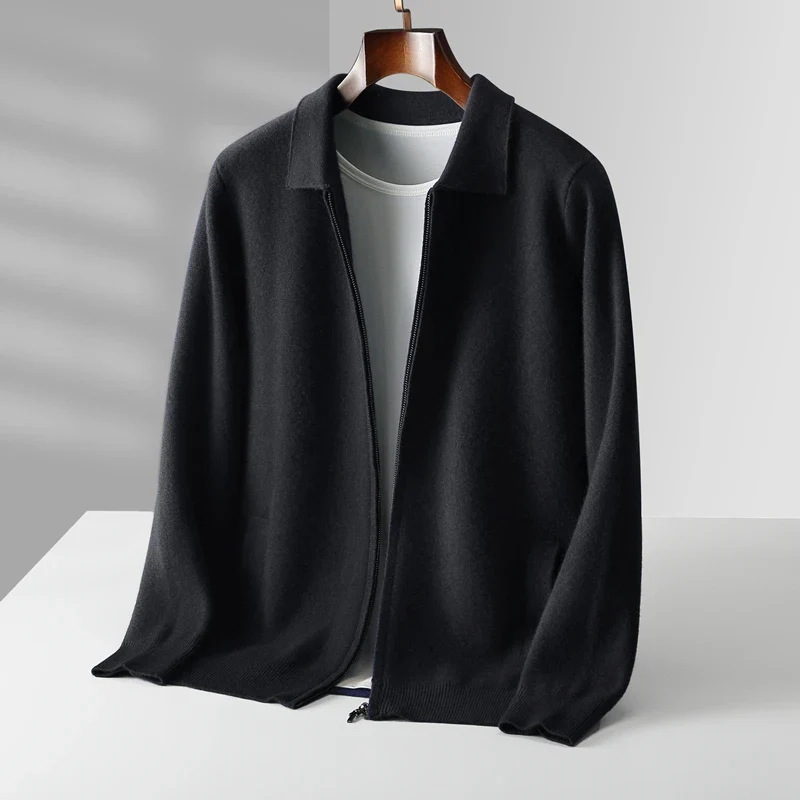 Victor | Cardigan en maille moderne et confortable à fermeture éclair intégrale
