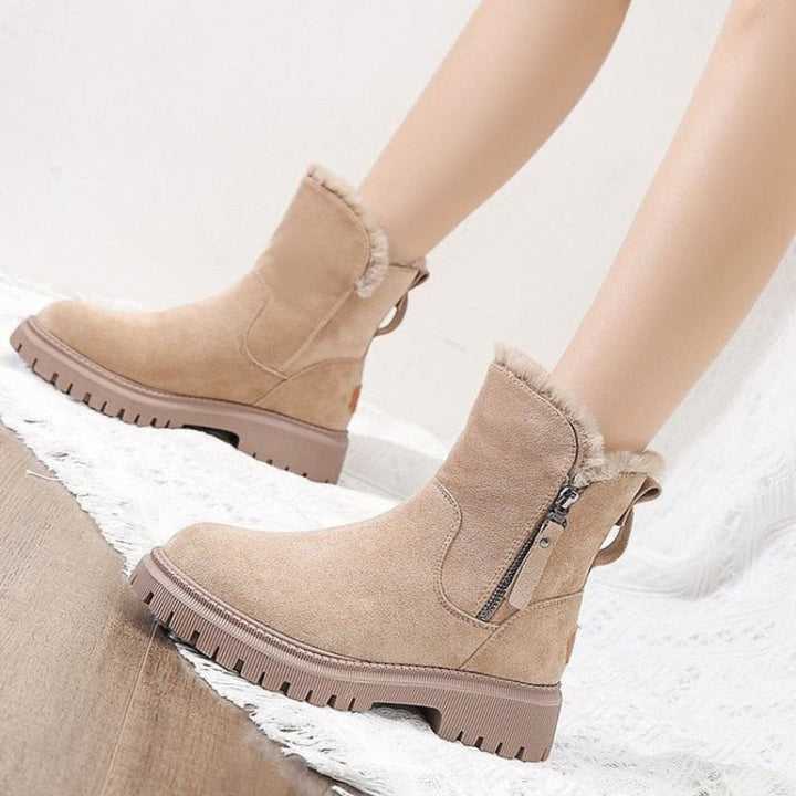 Nova | Chic and Cozy  Slip-On Winter Ankle Boots