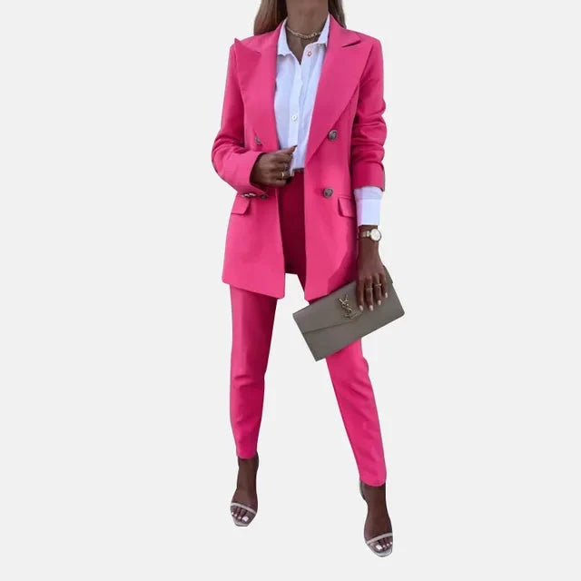 Victoria | Ensemble deux pièces soigné avec blazer et pantalon