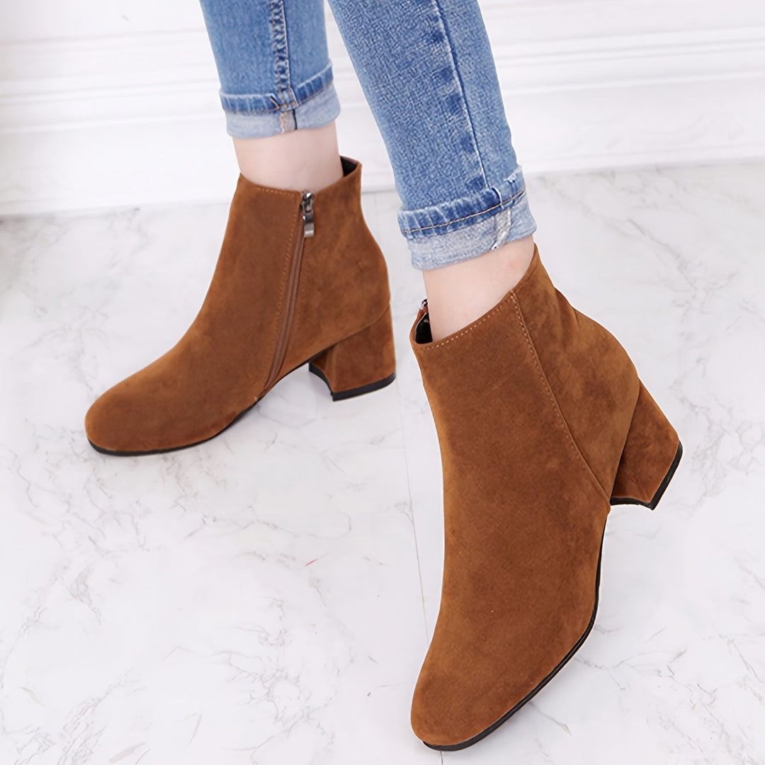 Daniela | Modern Suede-Feel Chelsea Ankle Boot