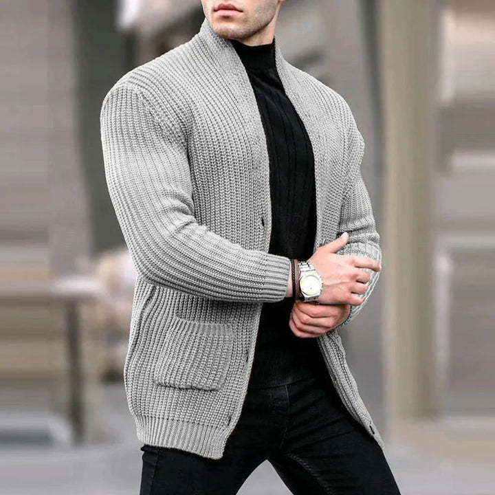 Victor | Gilet cardigan en maille moderne et décontracté