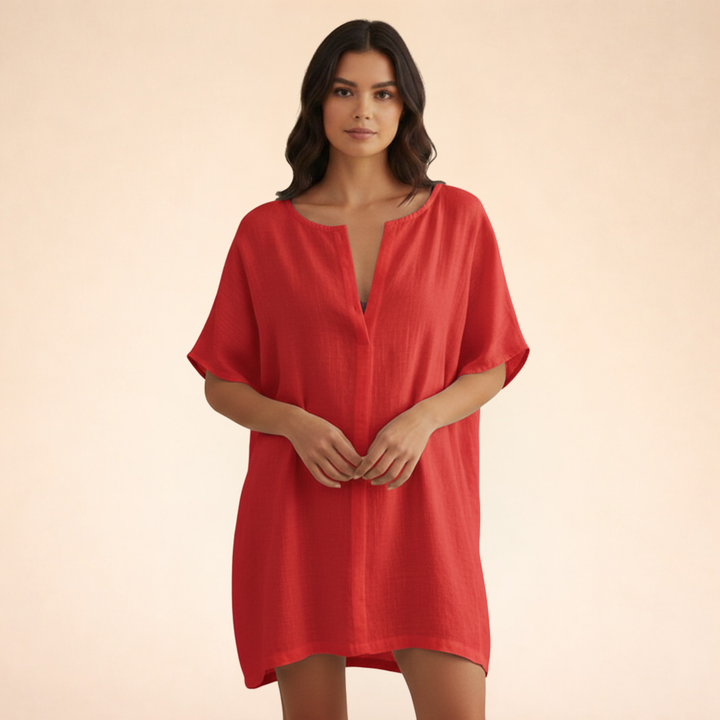Breezy And Chic Cotton Summer Dress