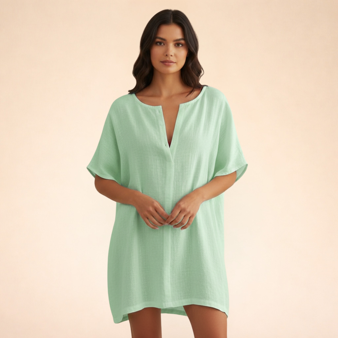 Breezy And Chic Cotton Summer Dress