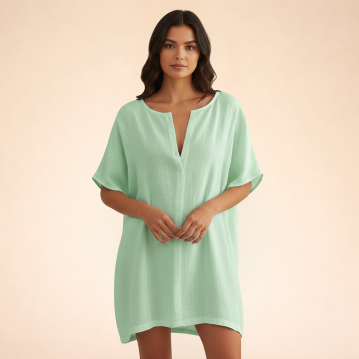Breezy And Chic Cotton Summer Dress
