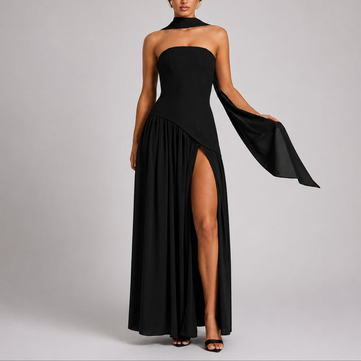 Emma | Robe longue élégante et éblouissante pour mariage d’automne