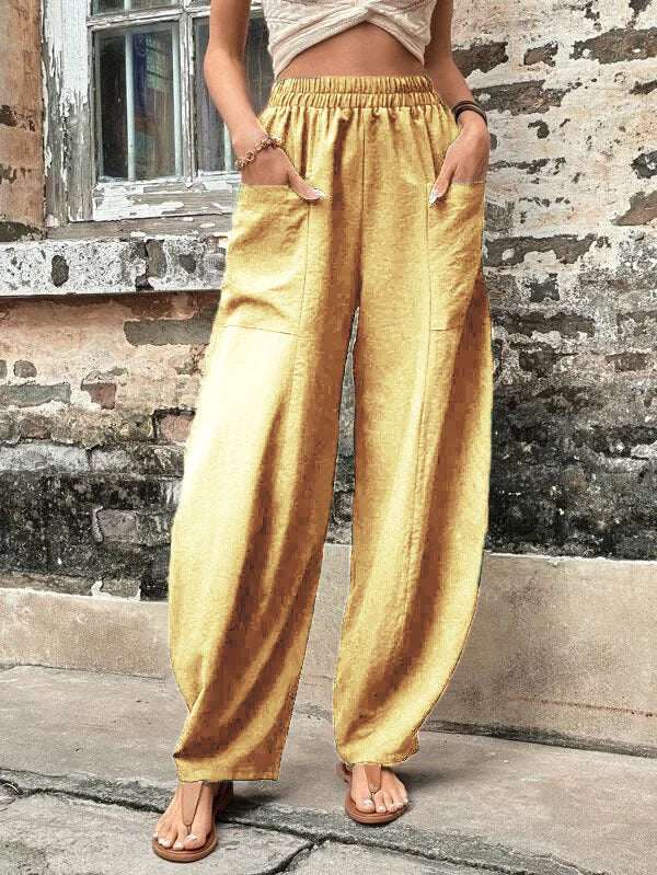 Nora | Pantalon palazzo décontracté et fluide à jambes larges