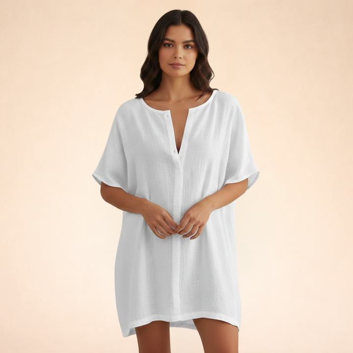 Breezy And Chic Cotton Summer Dress