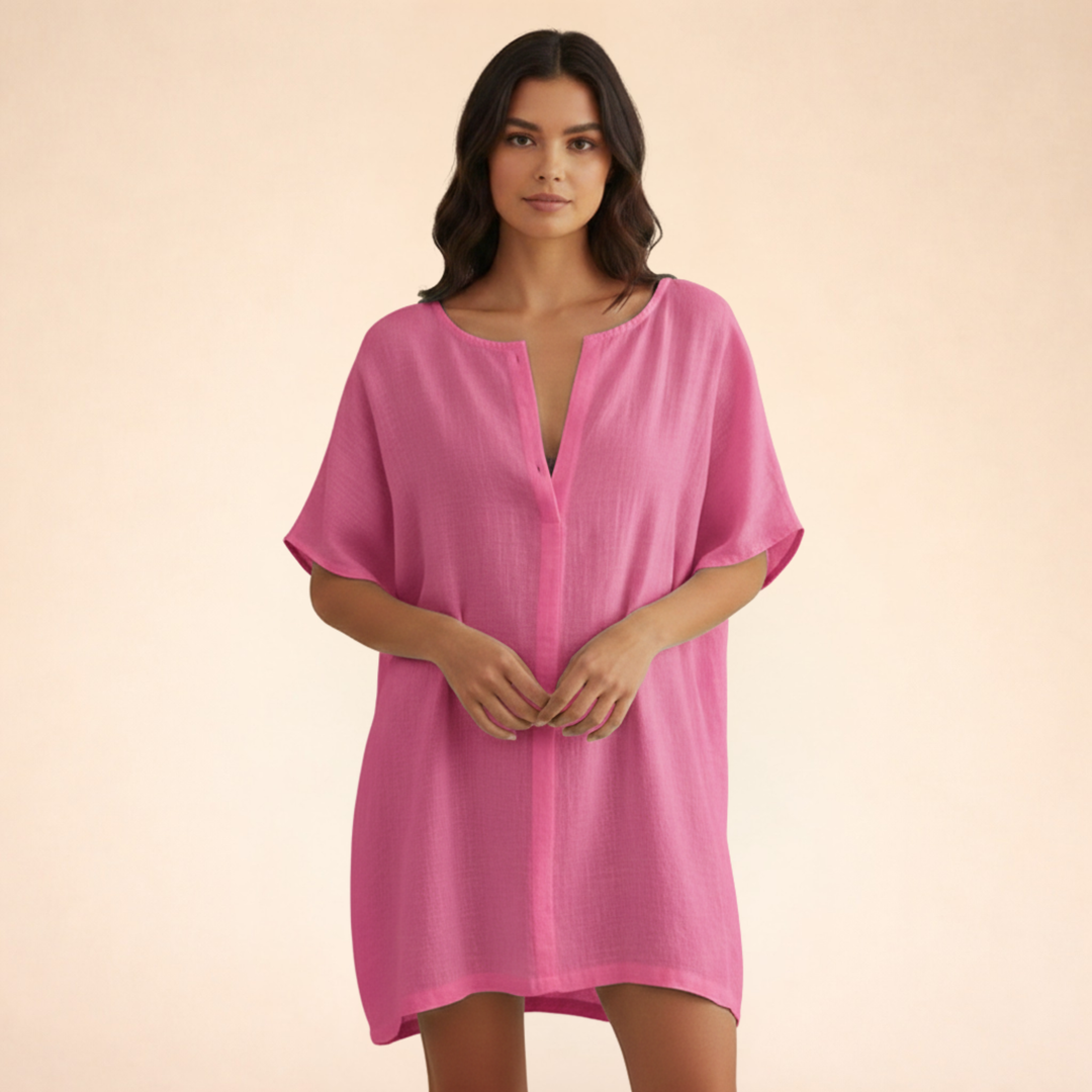 Breezy And Chic Cotton Summer Dress