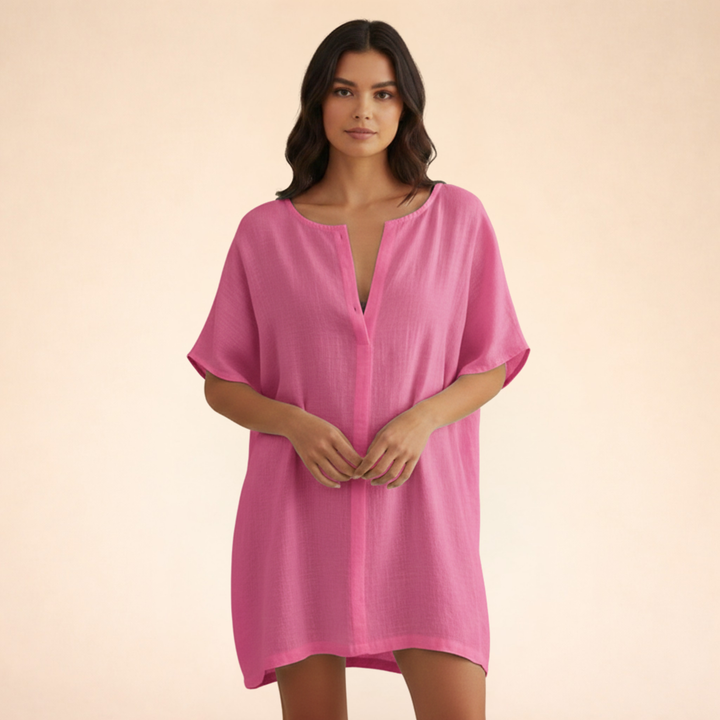 Breezy And Chic Cotton Summer Dress