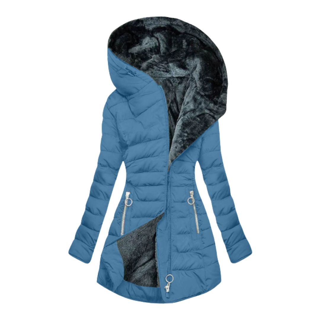 Clara | Warme und stilvolle wasserdichte Winterjacke