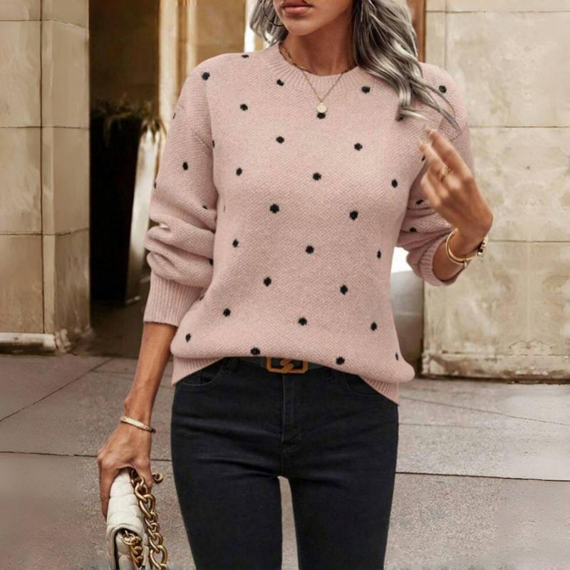 Nova | Elegant And Textured Dotted Knit Sweater