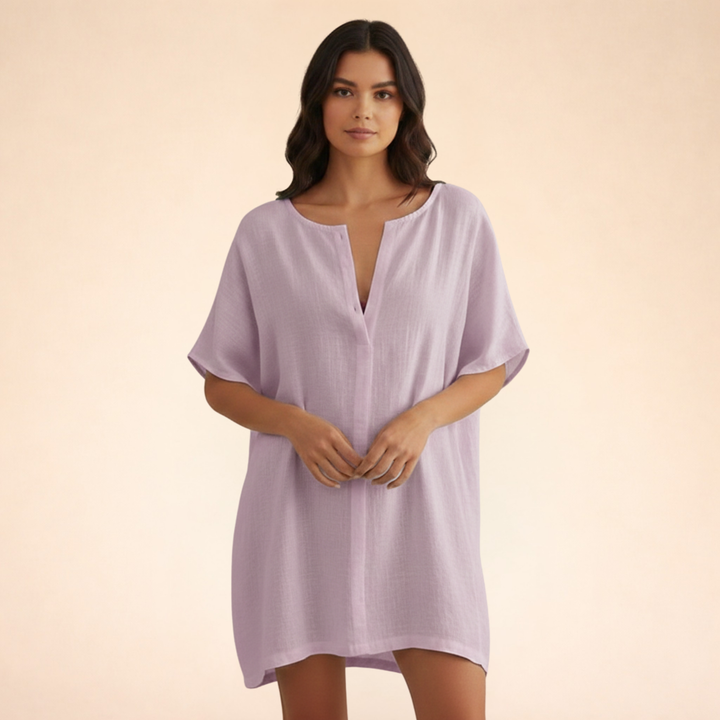 Breezy And Chic Cotton Summer Dress