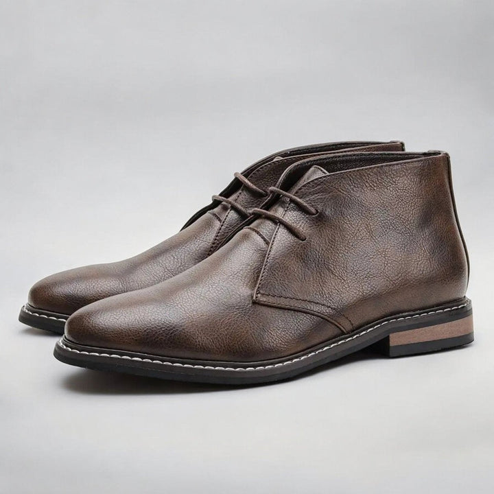 Marcus | Refined And Supportive Orthopedic Leather Chukka Men Boots