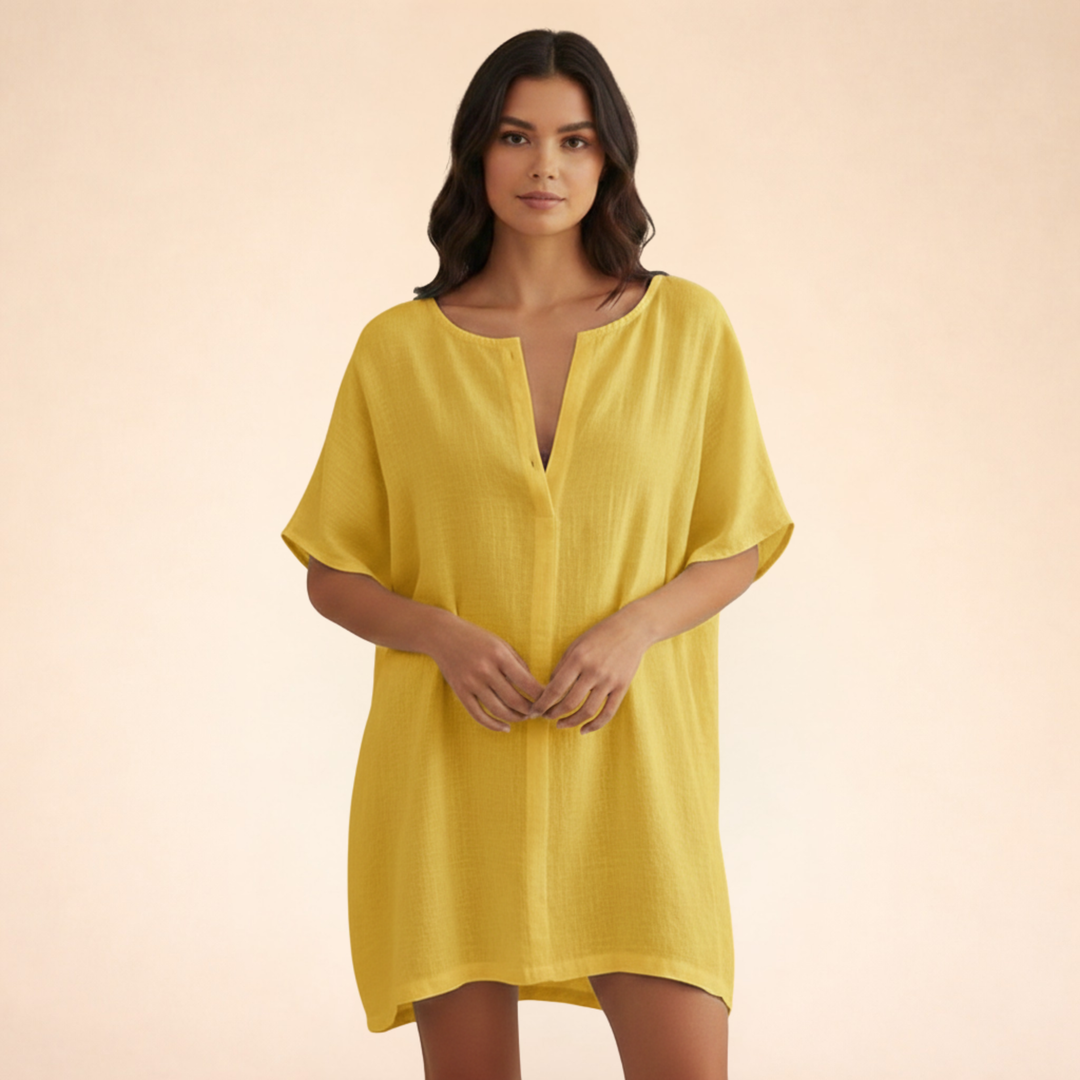 Breezy And Chic Cotton Summer Dress