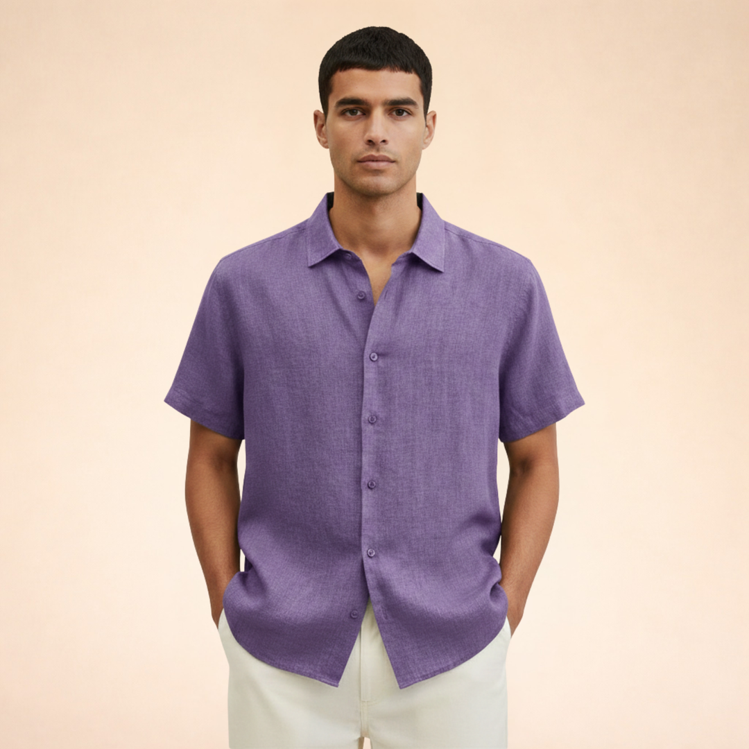 Elegant And Breathable Men’s Linen Shirt