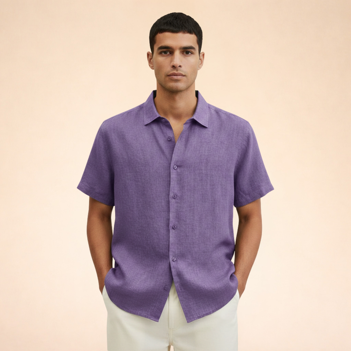Elegant And Breathable Men’s Linen Shirt
