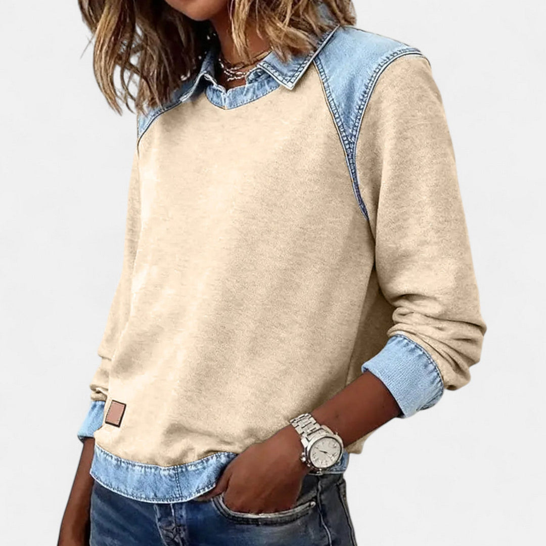 Isabella | Modern And Comfortable Long-Sleeve Knit Sweatshirt