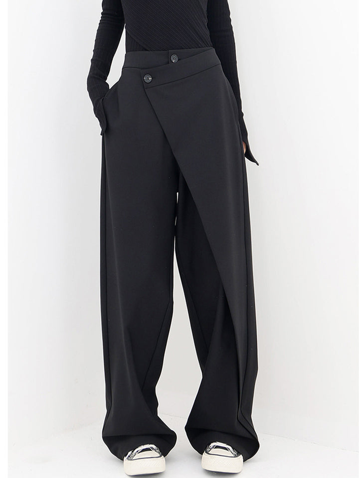 Julia | Ausgefallene und asymmetrische Hose mit weitem Bein