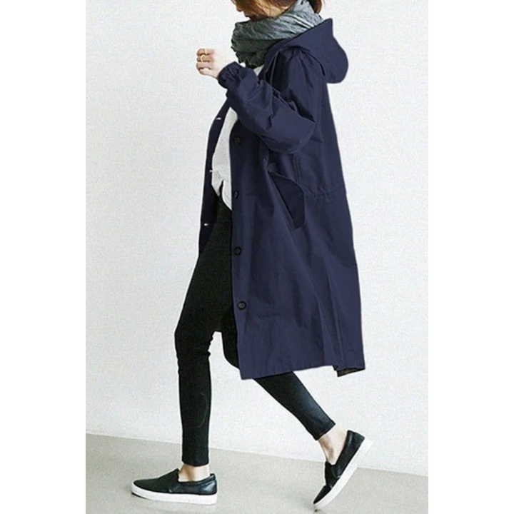 Clara | Trench-coat à capuche, raffiné et protecteur