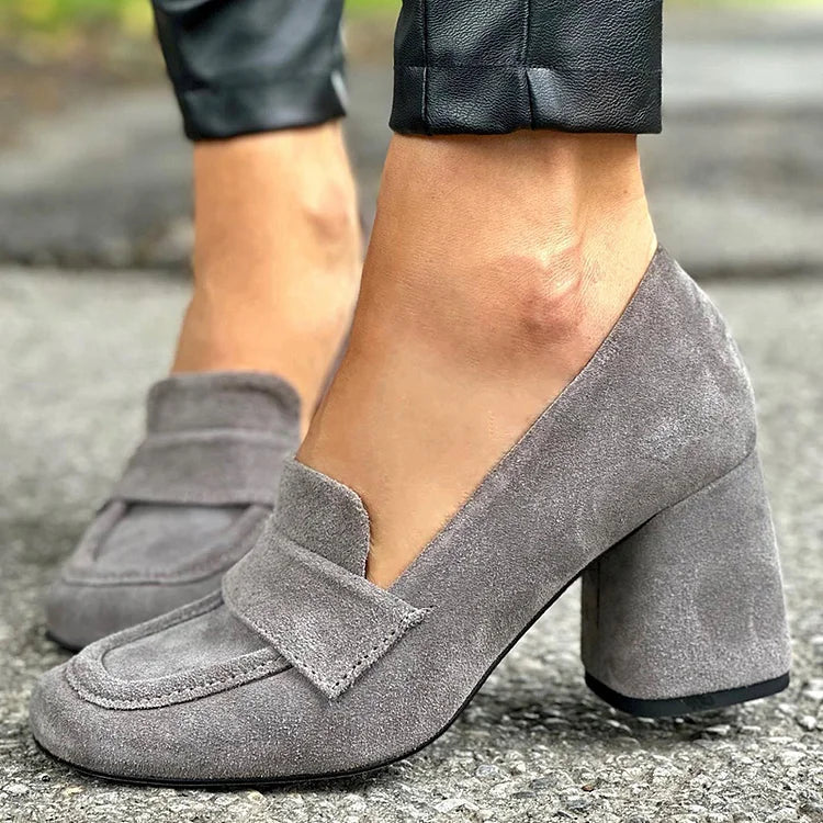 Camille | Refined and Comfortable Women's Block-Heel Loafers