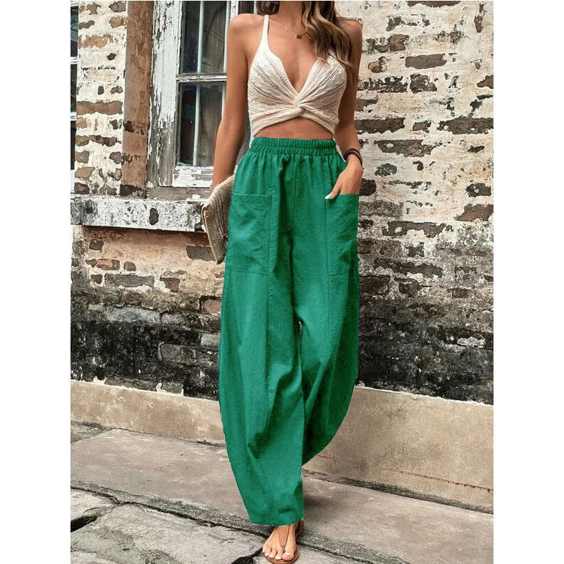 Nora | Pantalon palazzo décontracté et fluide à jambes larges