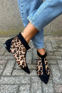 Isabella | Stylish Leopard Print Ankle Boots