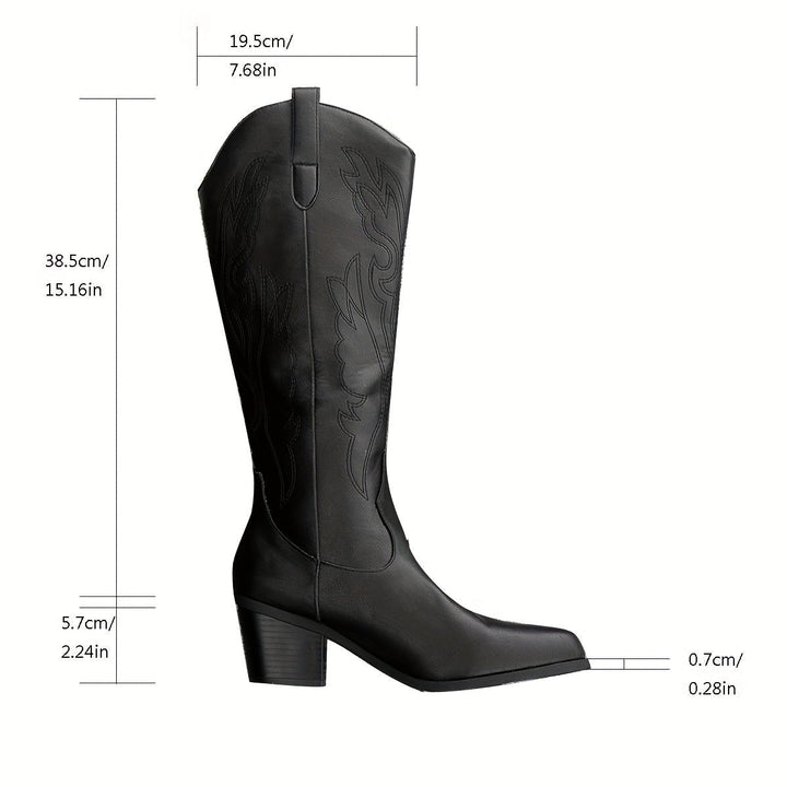 Valentina | Elegant And Embroidered Western Cowboy Boots