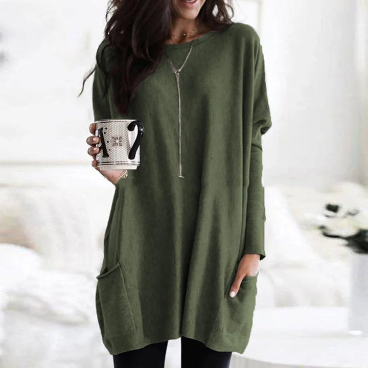 Mila | Relaxed And Stylish Oversized Pocket Tunic Sweater