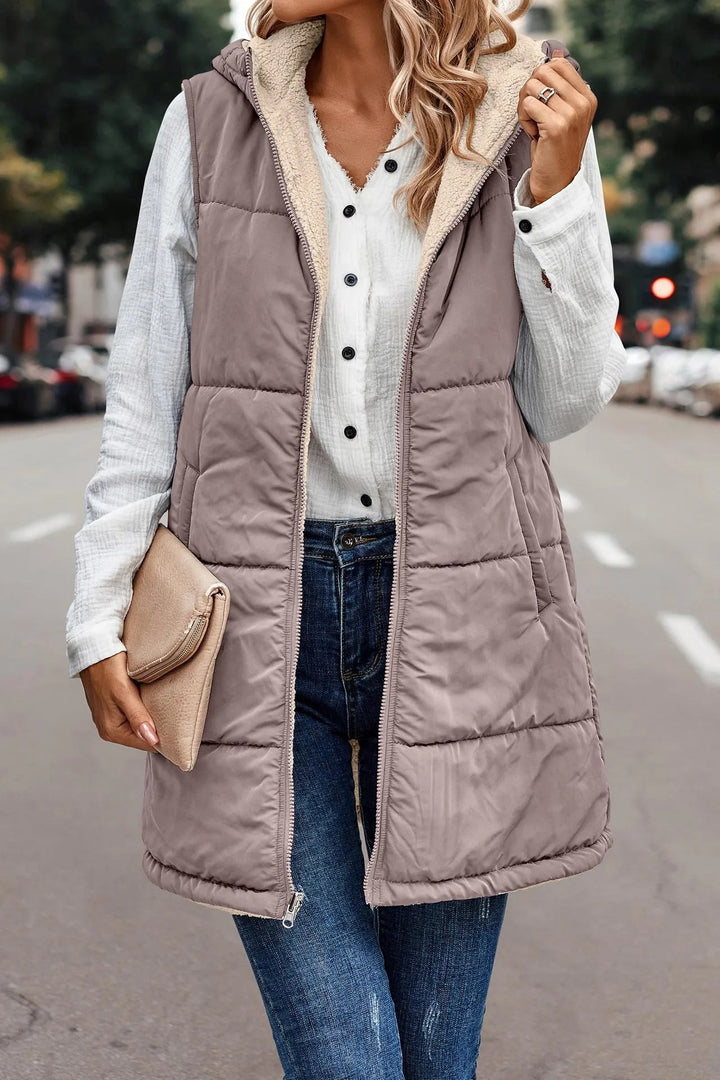 Julia | Moderne und bequeme Kapuzenweste für Damen
