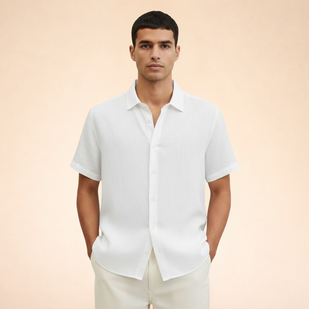 Elegant And Breathable Men’s Linen Shirt