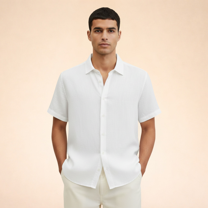 Elegant And Breathable Men’s Linen Shirt