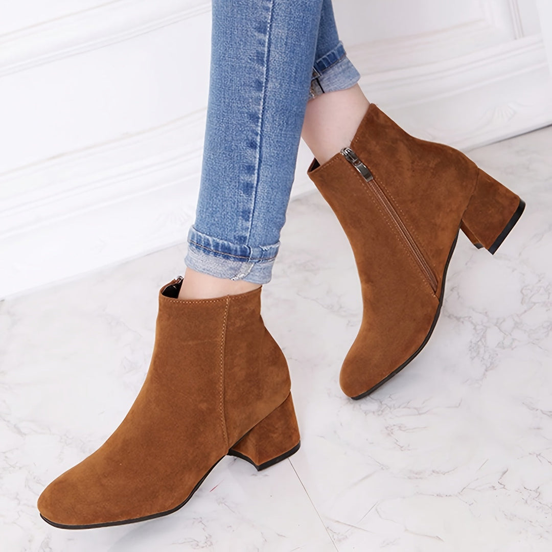 Daniela | Modern Suede-Feel Chelsea Ankle Boot