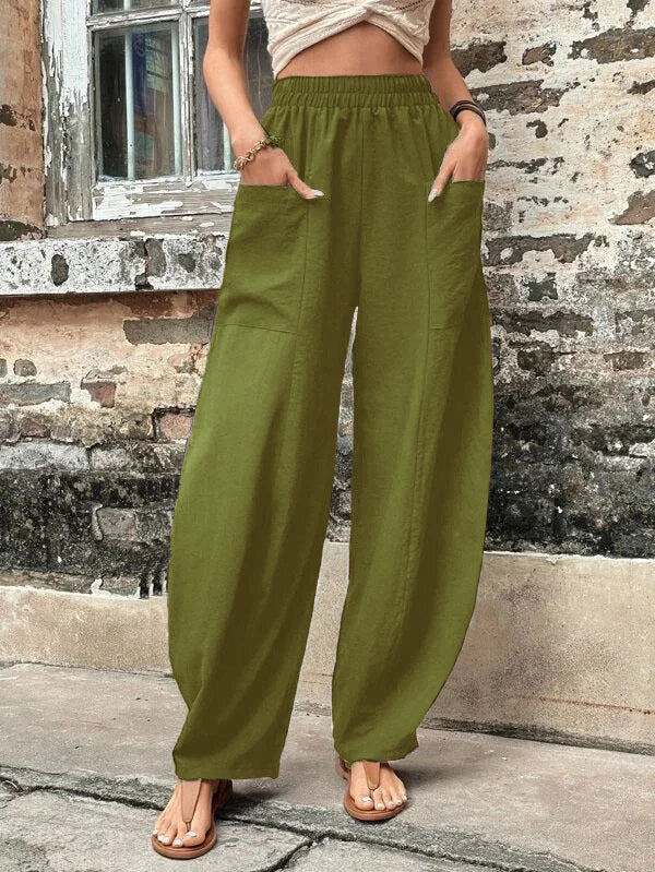 Nora | Pantalon palazzo décontracté et fluide à jambes larges