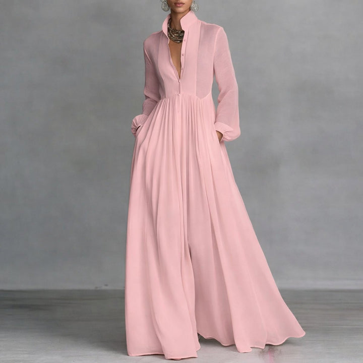 Clara | Versatile and Comfortable Long-Sleeved Maxi Dress