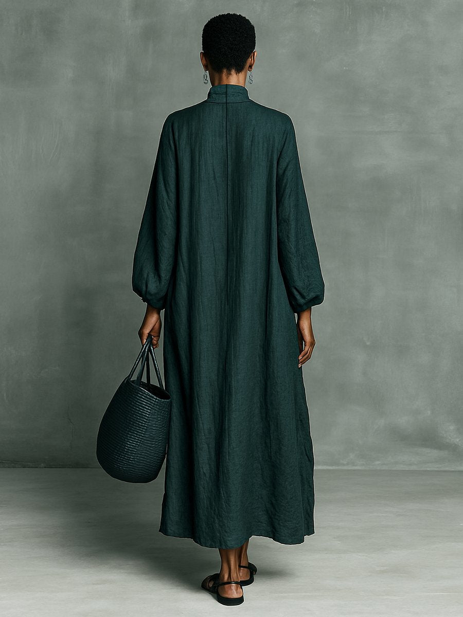 Eleanor | Elegant And Feminine Embroidered Long-Sleeved Maxi Dress