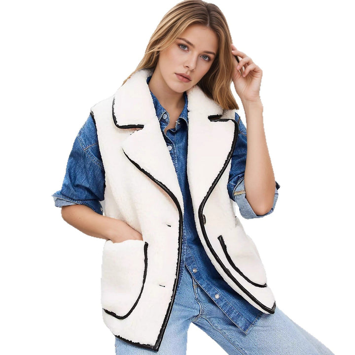 Emma | Gilet sans manches élégant et douillet en bouclé