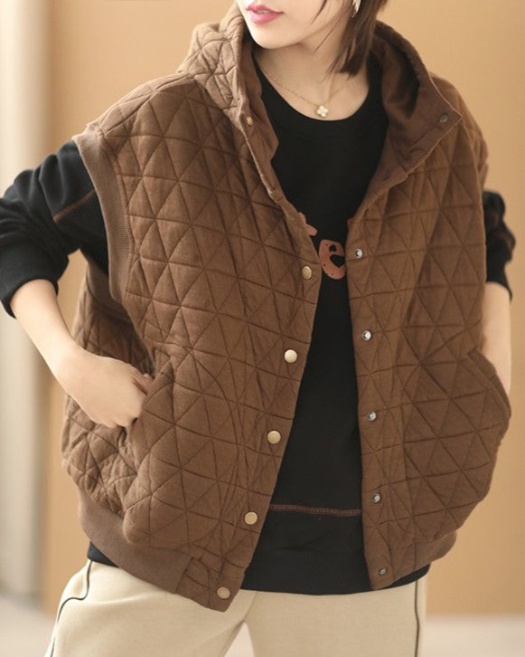 Emily | Gilet sans manches élégant et confortable à capuche, pour l'hiver