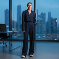 Nova | Elegant And Stylish Women's Striped Blazer Set