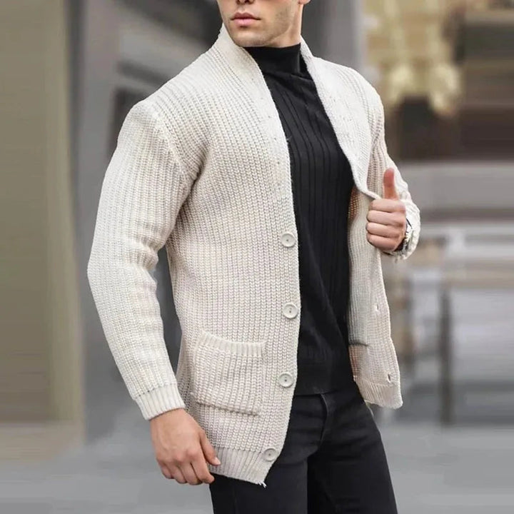 Victor | Gilet cardigan en maille moderne et décontracté